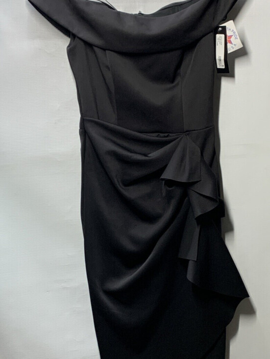 Xscape Dresses & Skirts - Xscape Women's Off-The-Shoulder Scuba Crepe Evening Cocktail Dress Size 8 Black